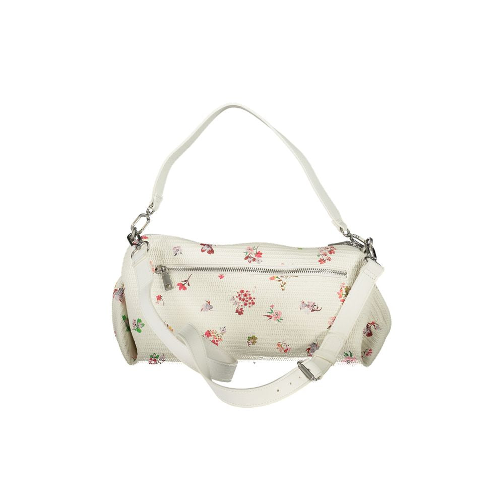 Desigual Borsa a Spalla con Tracolla Regolabile in Poliuretano Nero Chic