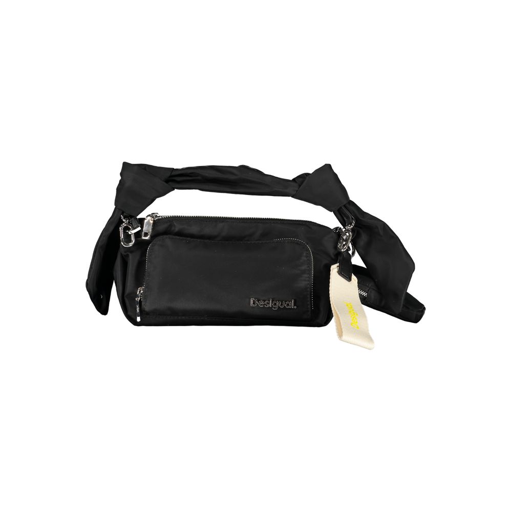 Desigual Borsa con Pochette Esterna Removibile in Poliestere Verde