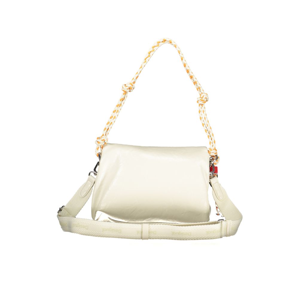 Desigual Ecru Polyurethane Women Handbag