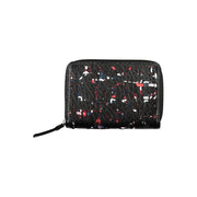 Desigual Portafoglio con Zip e Scomparti in Polietilene Nero