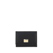 Dolce & Gabbana Black Calf Leather Bos Taurus Wallet