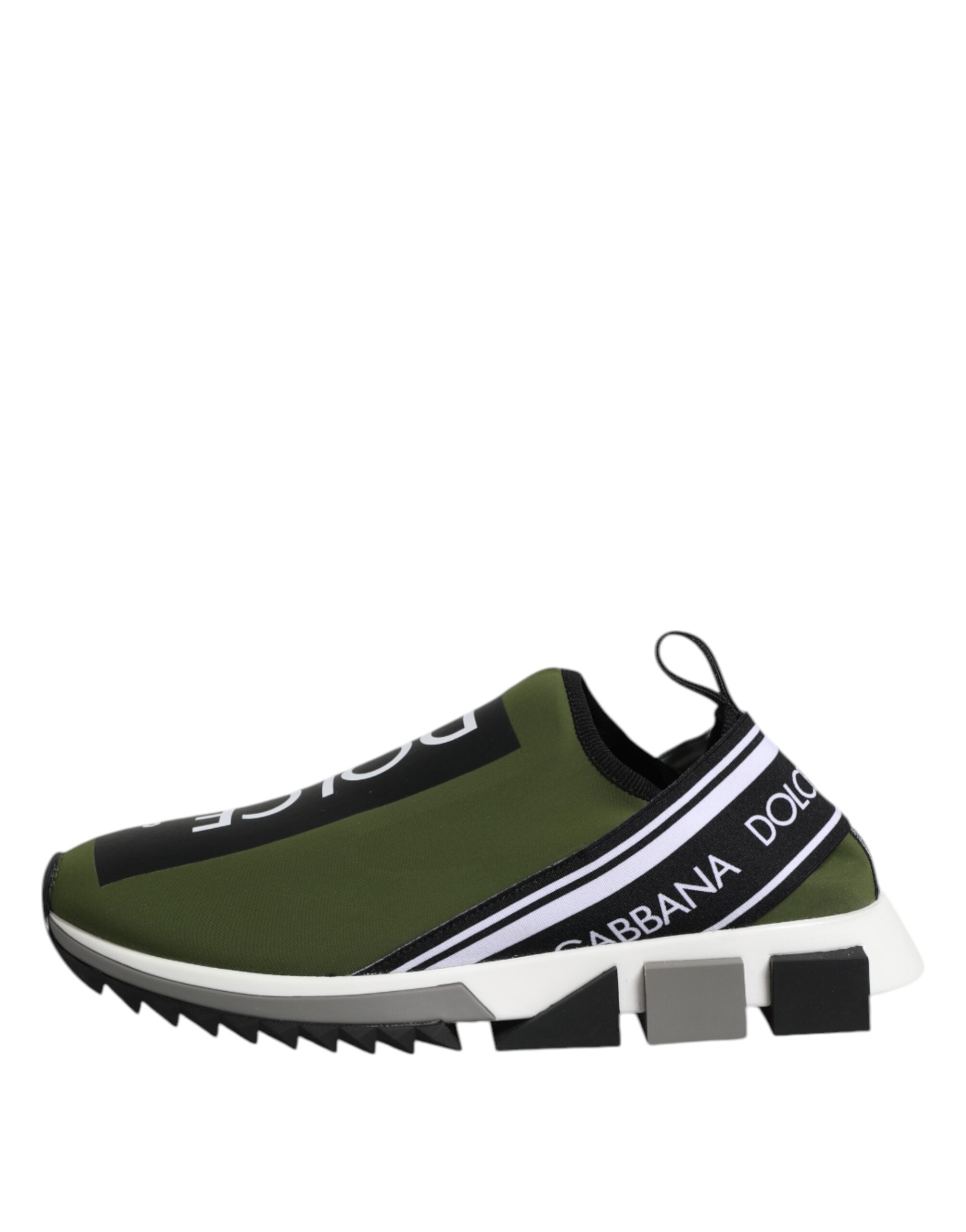 Dolce & Gabbana Green Logo Low Top Sorrento Men Sneakers Shoes