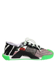 Dolce & Gabbana Multicor DG Logo Leopard Cherry Sneaker Shoes