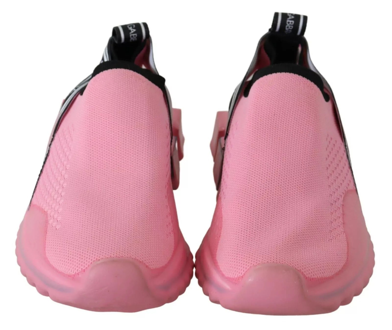 Dolce & Gabbana Pink Low Top Sorrento Sneakers Slip On Casual Shoes