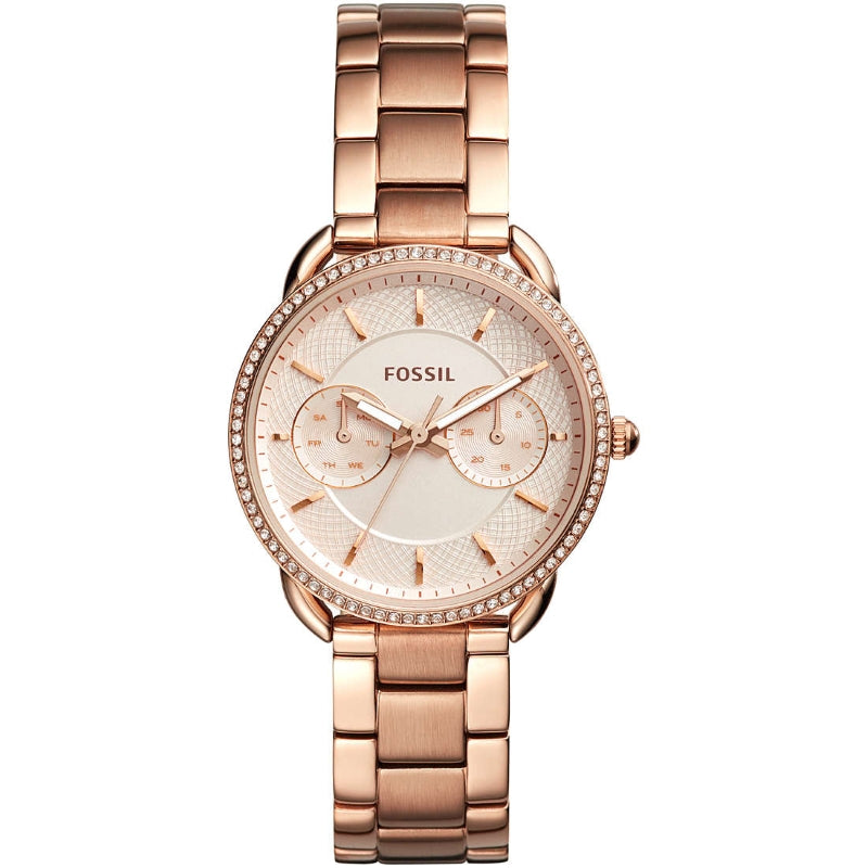 Orologio Fossil Donna ES4264 Oro Rosa Pelle Nera