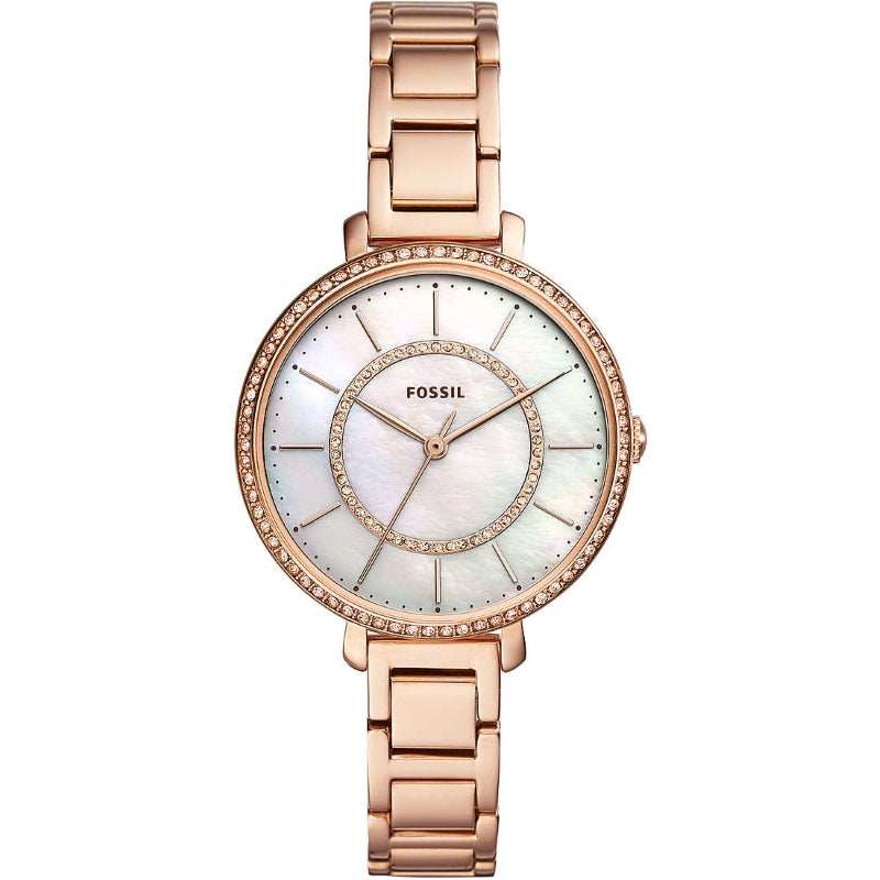 Orologio Fossil Donna ES4452 Oro Rosa Pelle Marrone
