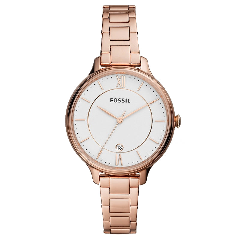 Orologio Fossil Donna ES4874 Oro Rosa Pelle Marrone