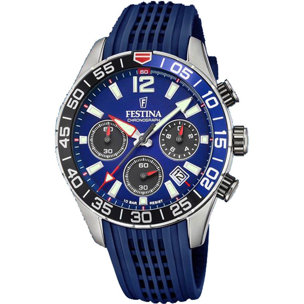 Festina F20517/1 Time Only Watch Steel Blue