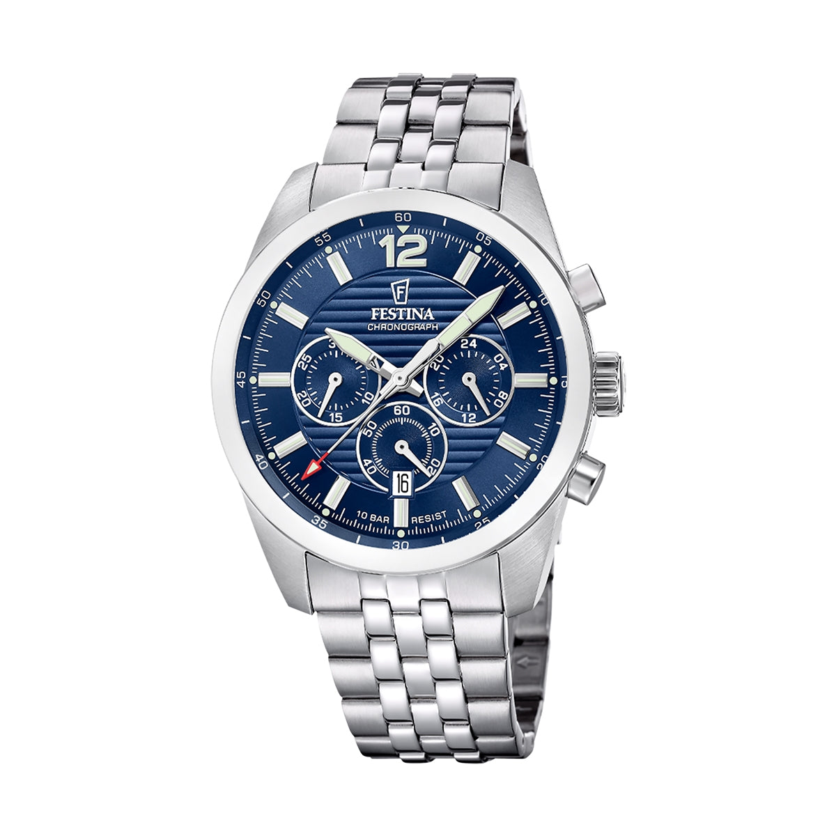 Festina F20742/1 Men's Blue Steel Only Time Watch