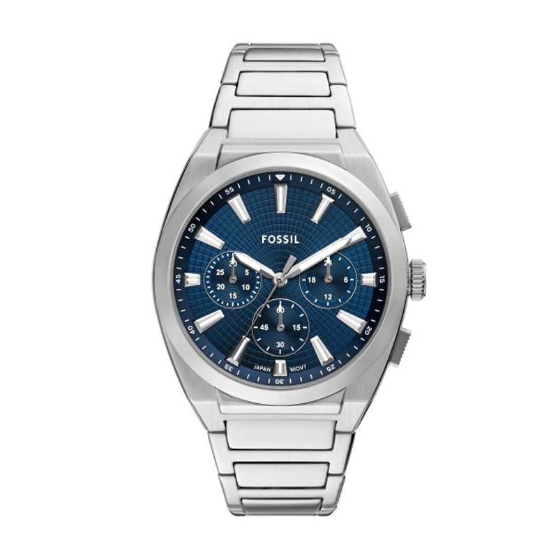 Fossil Men's Watch FS6104 Chronograph Blue Leather