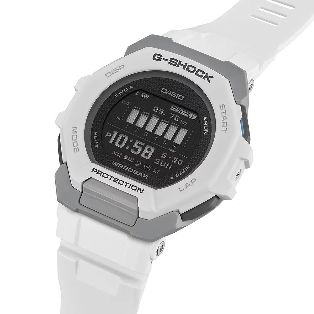 Casio G-Shock GBD-300-7ER G-Squad Fitness Watch White