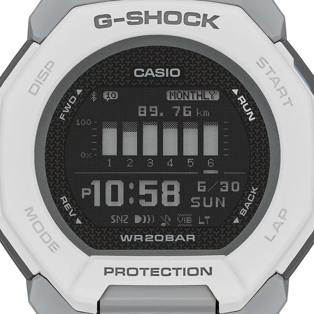 Orologio Casio G-Shock GBD-300-7ER G-Squad Fitness Bianco