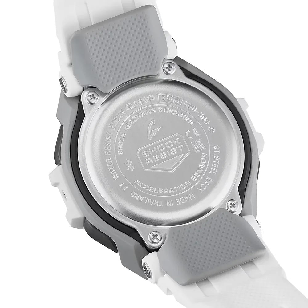 Orologio Casio G-Shock GBD-300-7ER G-Squad Fitness Bianco