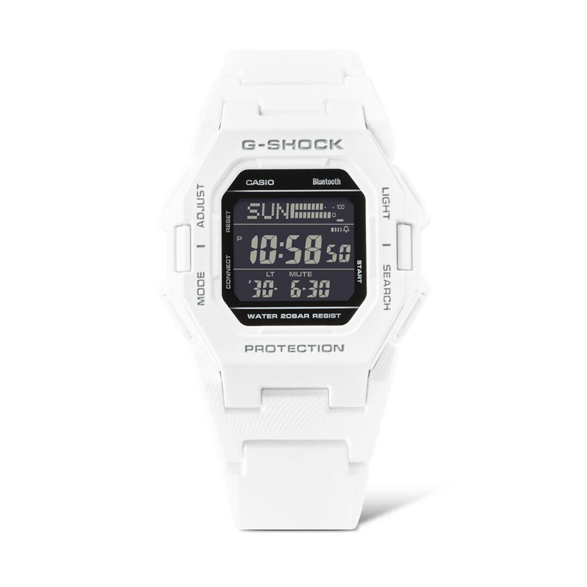 Casio G-Shock GD-B500-7ER Bluetooth Fitness Watch White