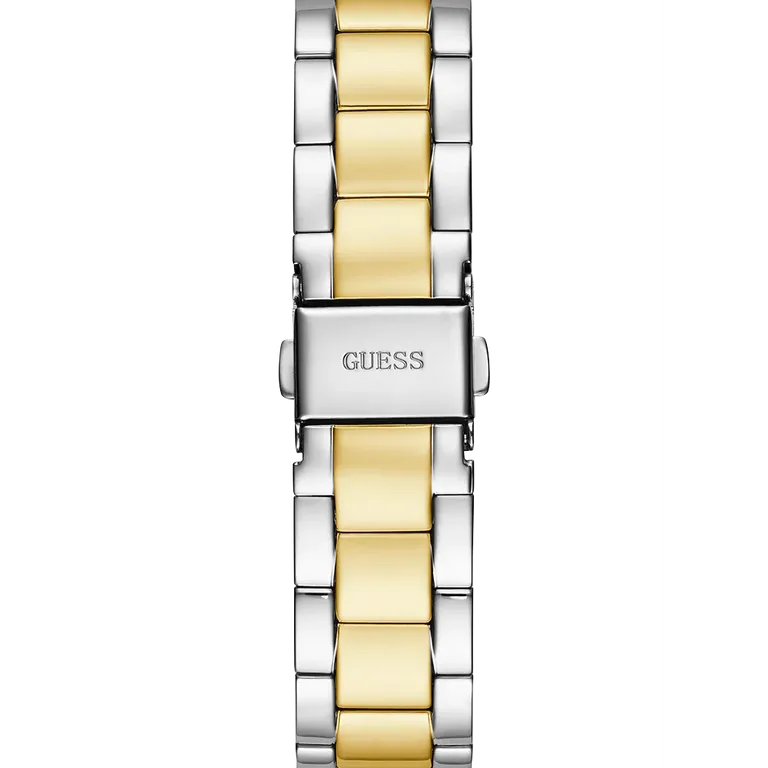 Guess Women's Gold and Green Milanese Mesh Watch GW0308L5