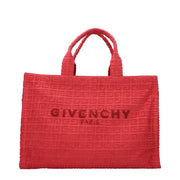Givenchy Borsa a Mano in Tessuto Rosso con Logo