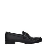 Givenchy Mocassini Slip-On in Pelle Nera con Logo Frontale