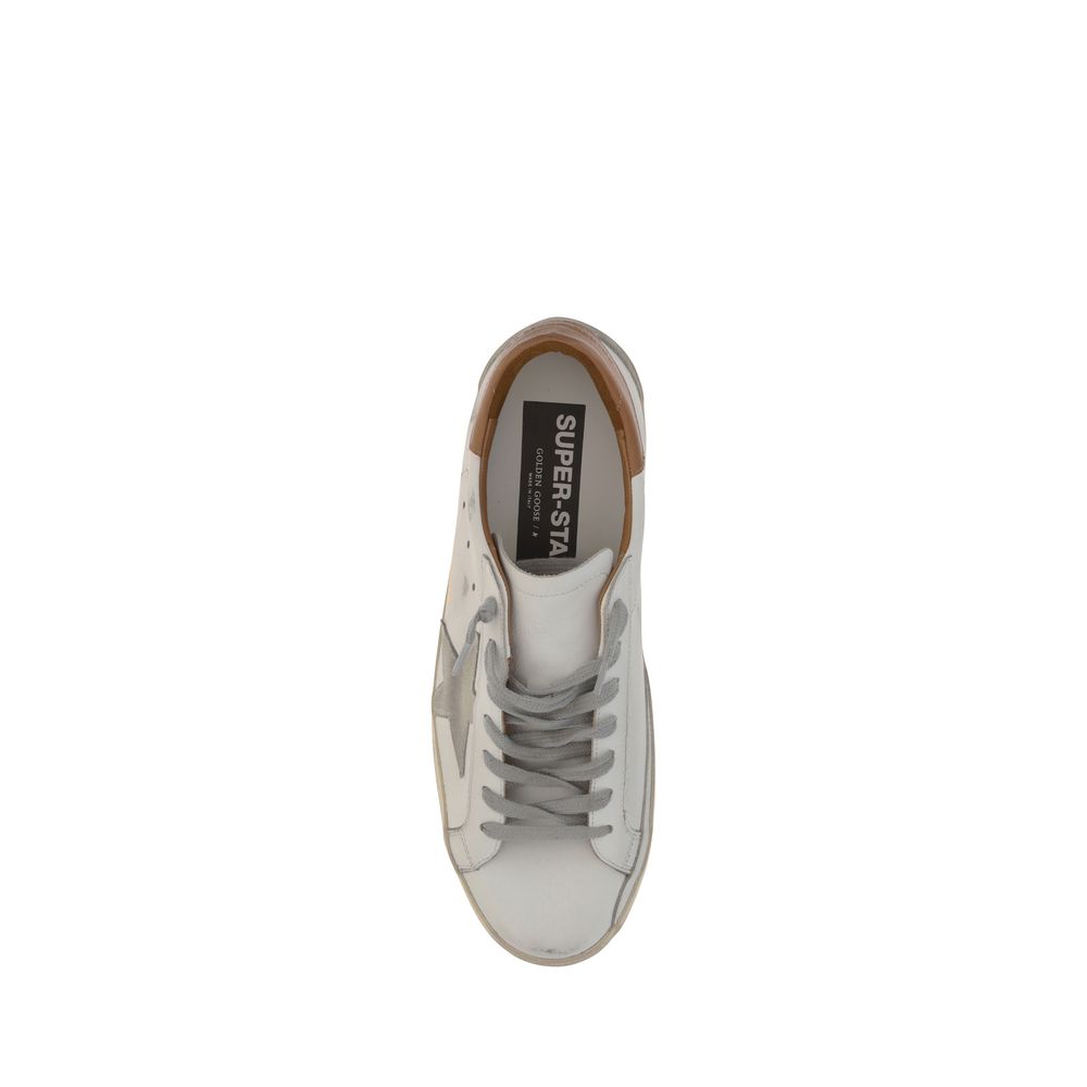 Golden Goose White Leather Superstar Sneakers