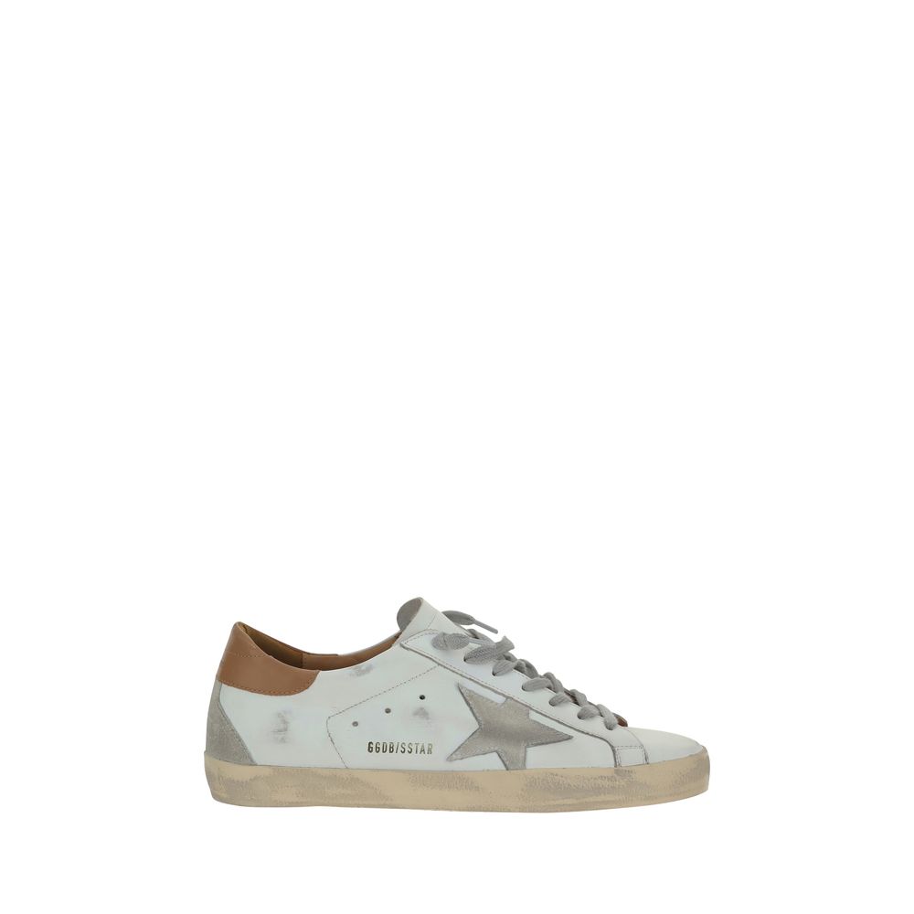 Golden Goose White Leather Superstar Sneakers