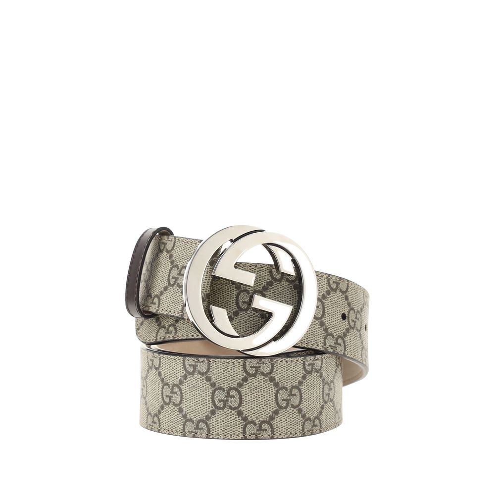 Gucci Beige GG Supreme Belt