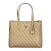 Guess Jeans Beige Polyurethane Women Handbag