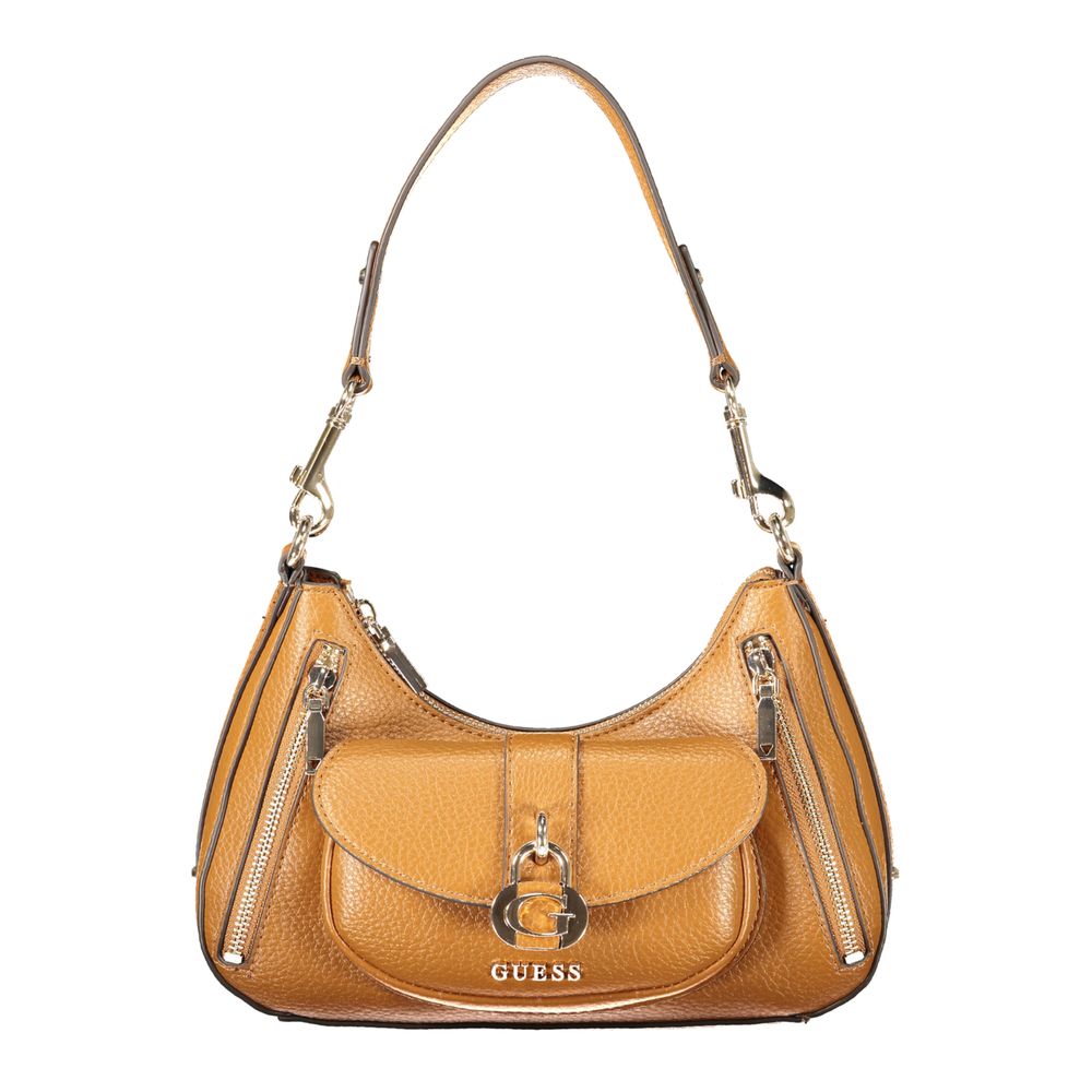Guess Jeans Brown Polyurethane Womens Handbag