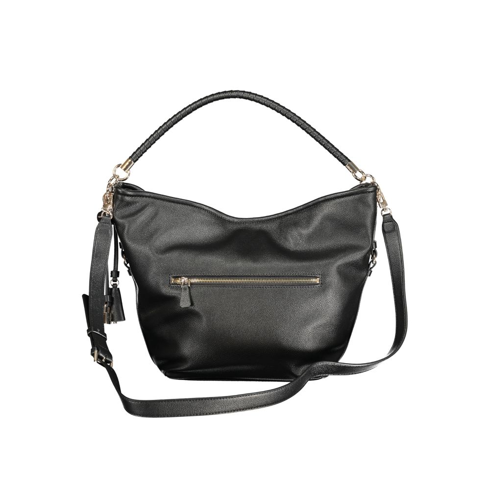 Guess Jeans Black Polyurethane Women Shoulder Bag