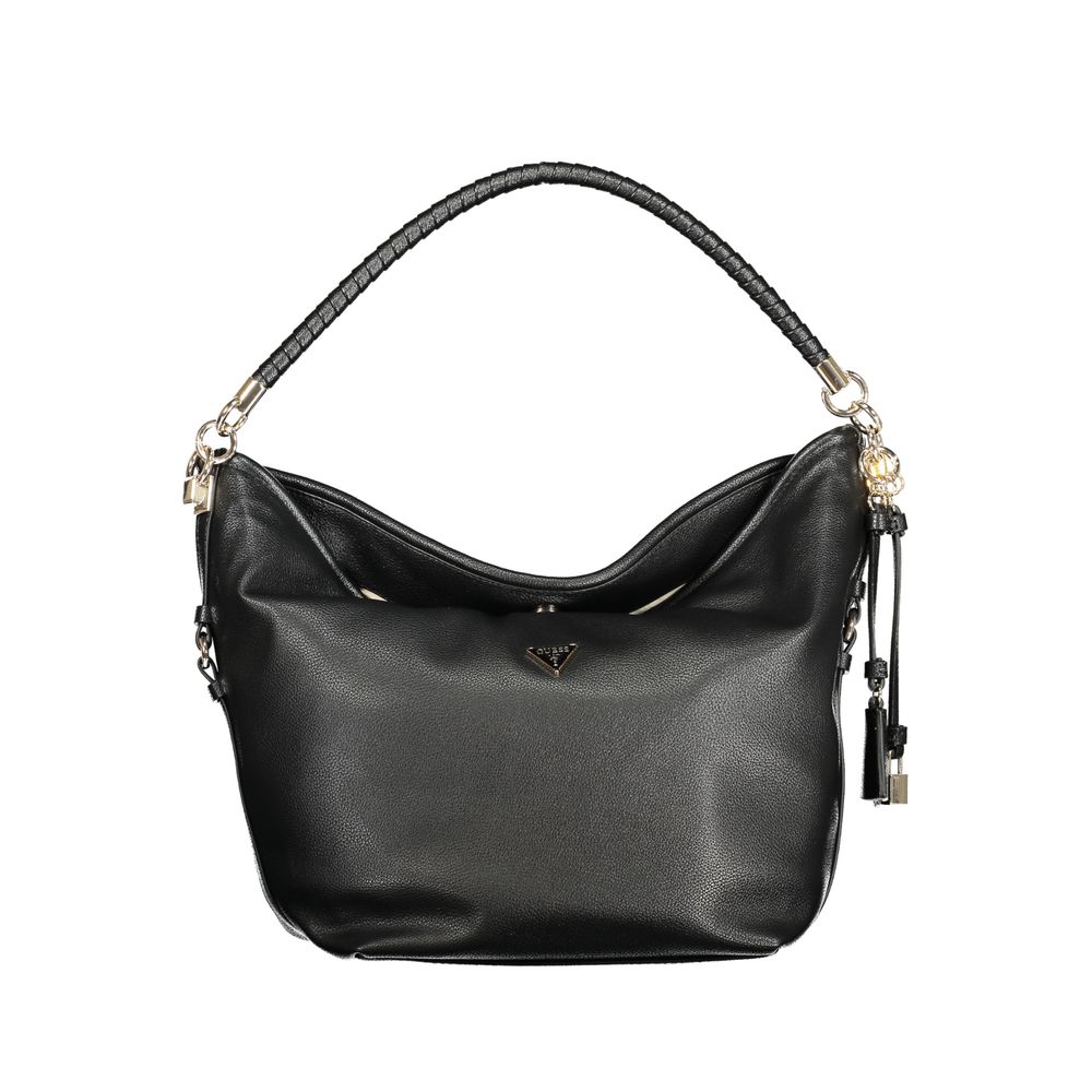 Guess Jeans Black Polyurethane Women Shoulder Bag