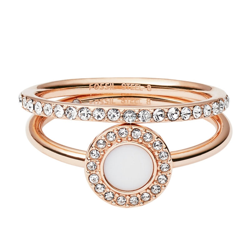 Fossil JF02666791504 Brown Bead Bracelet (Size 504)