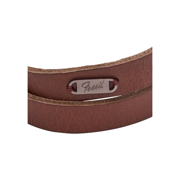 Fossil Heart Pendant Necklace in Yellow Gold Steel JF04127200