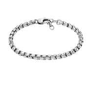 Collana Catena Maglia Larga Fossil Acciaio Nero JF04562040