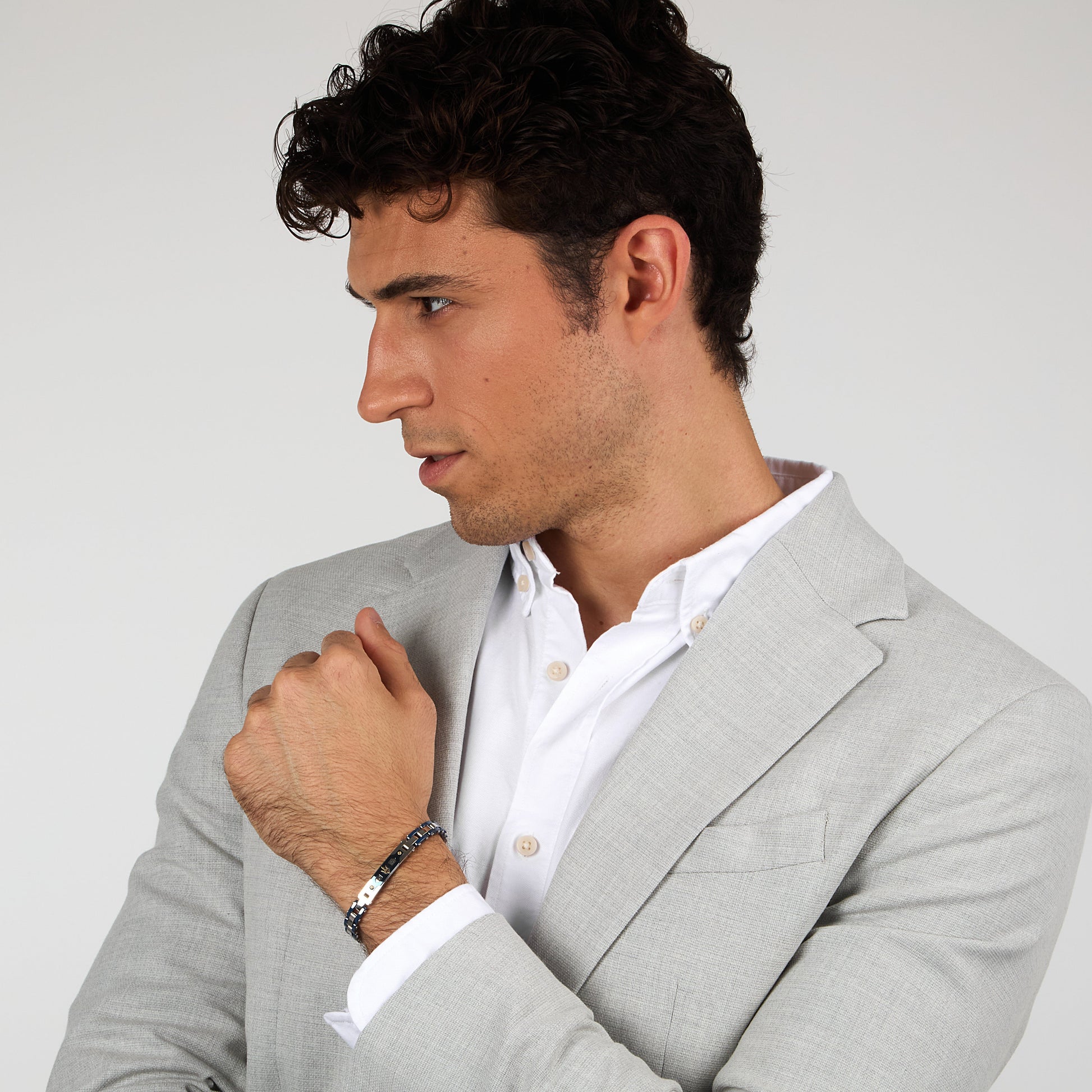 Maserati Men's Bracelet Ceramic Gold Jm424Axu03