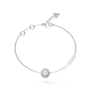 Guess JUBB04668JWRHS Crystal Heart Chain Bracelet