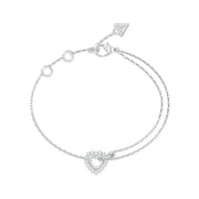 Guess JUBB05534JWRHS Steel Crystal Star Chain Bracelet
