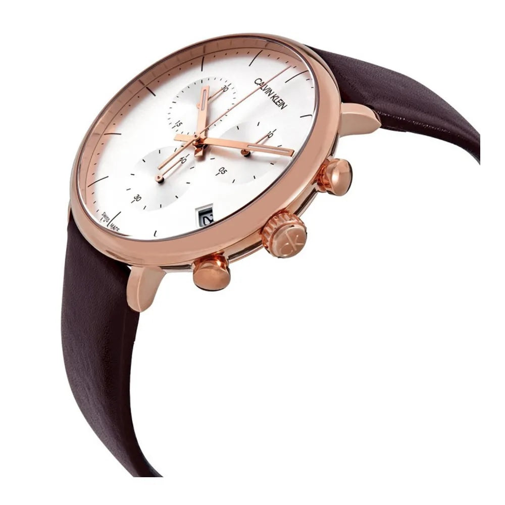 Calvin Klein K8M276G6 Chronograph Brown Leather Watch