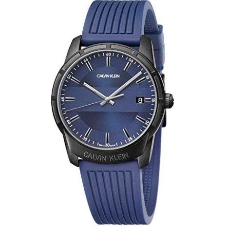 Calvin Klein K8R114VN Classic Dark Blue Leather Watch