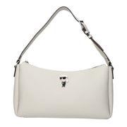 Karl Lagerfeld Gray Leather Shoulder Bag