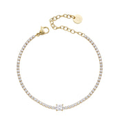 Bracciale Catena Logo e Cuore Cristalli Liu Jo LJ3034
