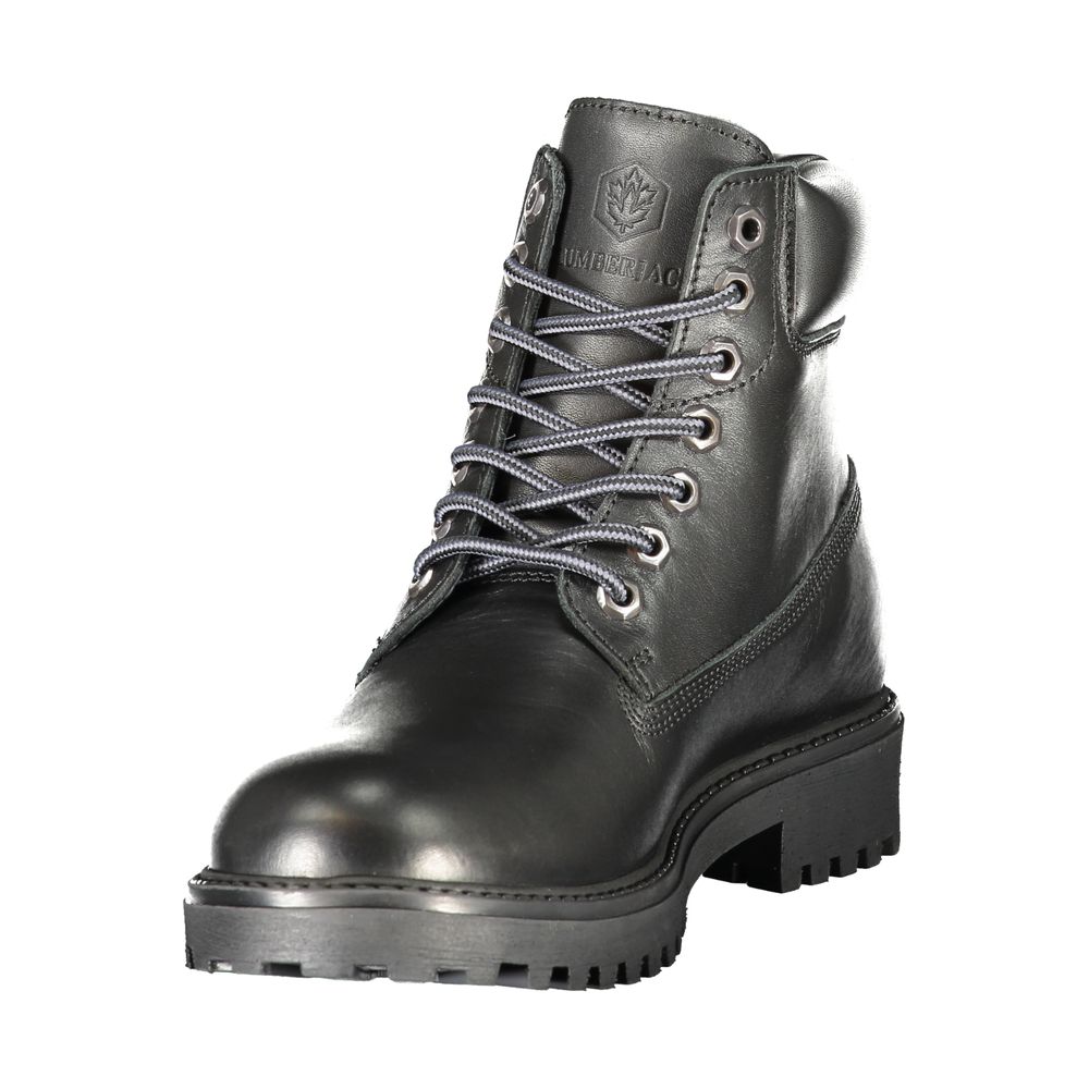 Lumberjack Black Leather Men Sneaker