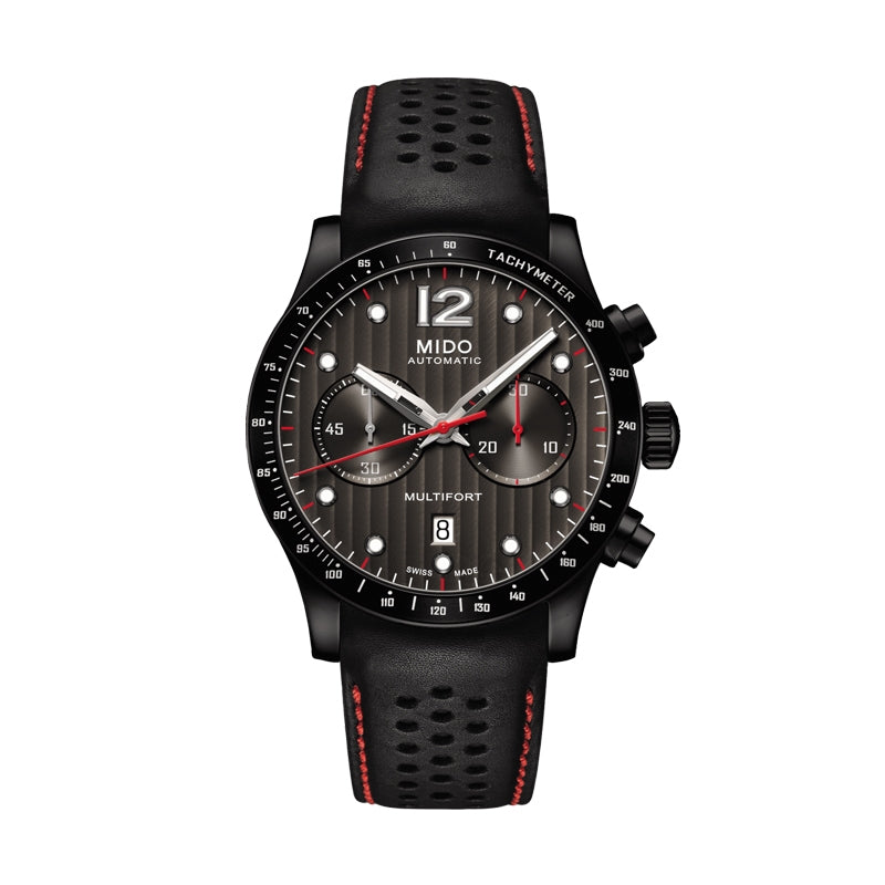Mido Multifort Chronograph Special Edition PVD Black Watch