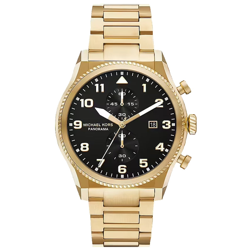 Michael Kors Panorama MK9195 Chronograph Watch in Gold Steel