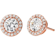Michael Kors Stud Earrings MKC1035AN791 Zirconia Rose Gold