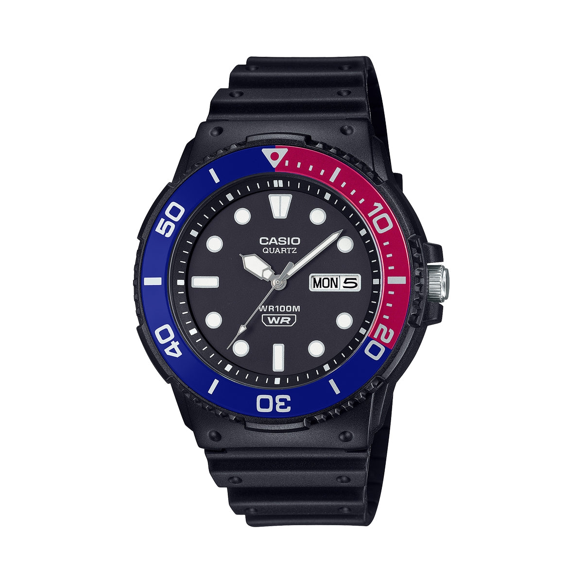 Casio MRW-230H-1E2VEF Sports Resin Watch Black Blue