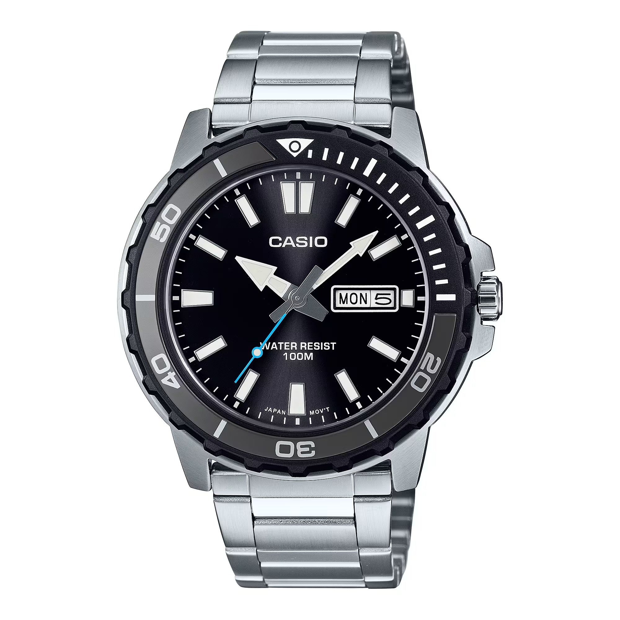 Casio MTD-125D-1A3VDF Diver Look Steel Watch