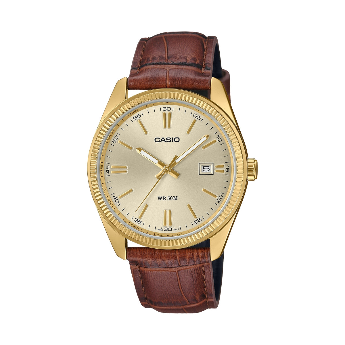 Casio MTP-1302PGL-9AVEF Classic Gold Yellow Leather Watch