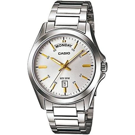 Casio MTP-1370D-7A2VDF Steel Watch with White Dial
