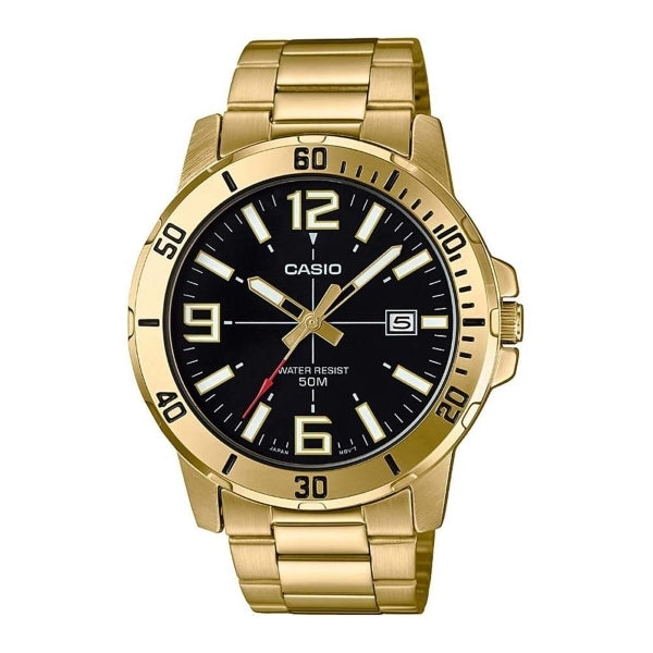 Casio MTP-VD01G-1BVUDF Classic Gold Black Watch