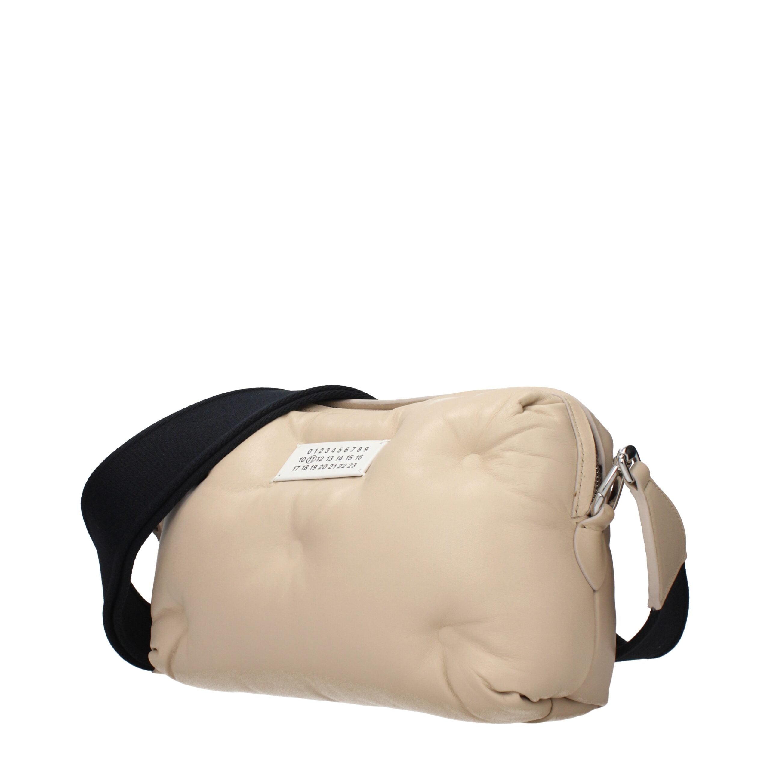 Maison Margiela Clutch in Pelle Beige con Tracolla