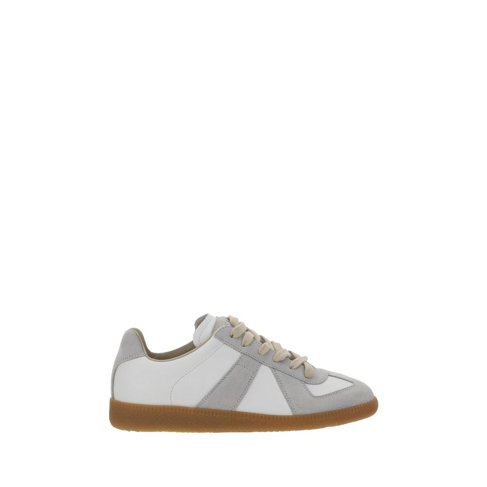 Maison Margiela Sneakers Low Top in Pelle di Vitello Bianche Replica