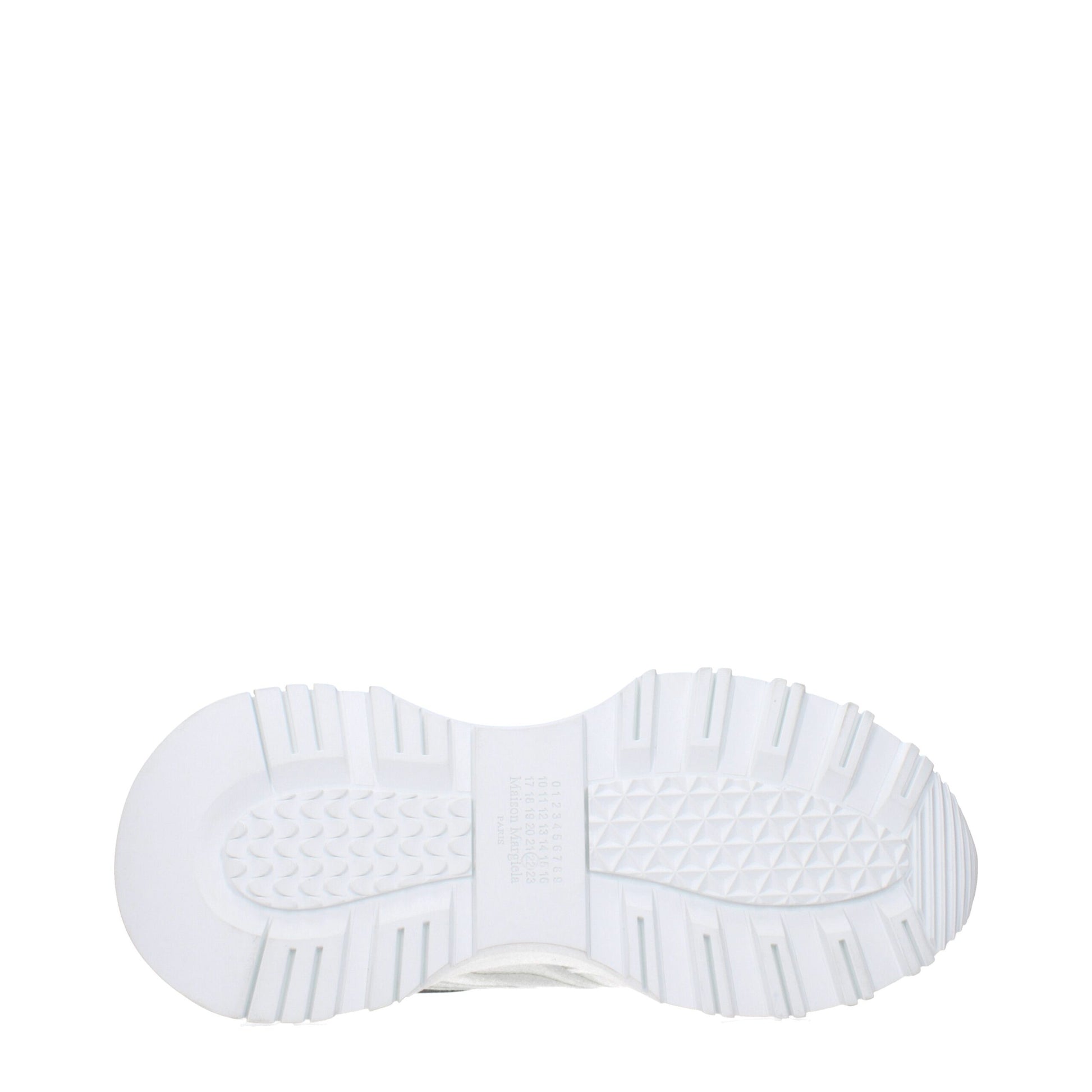 Maison Margiela Sneakers in Tessuto Bianco con Logo Uomo